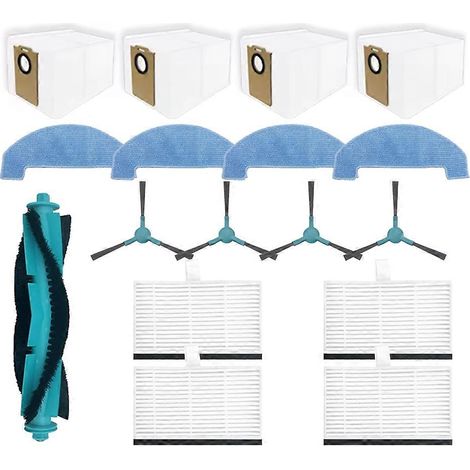 Pièces de rechange pour aspirateur Cecotec Conga 7690 Immortal Max : brosse principale, filtre HEPA et chiffon de nettoyage. (1/5)
