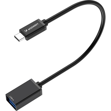 Adattatore OTG USB-C (maschio) - USB-A (femmina) - nero (1/5)