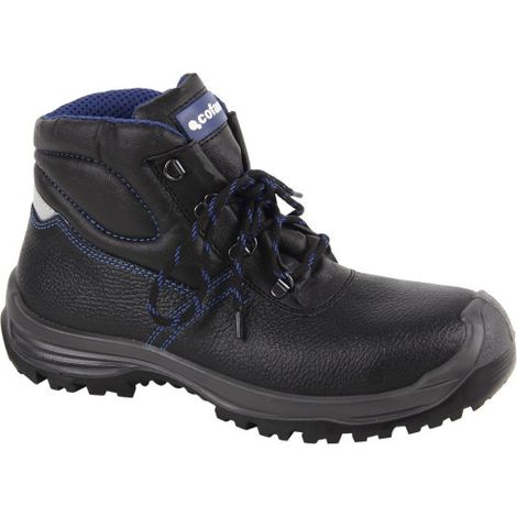 Bota de Piel Seguridad S3 Modelo Iskur Color Negro con Puntera de Carbono Light - Tallas de 36 a 47 41 Negro