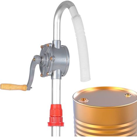 Pompe À Manivelle Pour Fût Diesel, Pompe À Huile, Pompe À Main, Pompe À Eau Avec Poignée Antidérapante, Pour Transvaser Des Liquides, Huile Lubrifiante À Essence 29 L/Min (1/5)