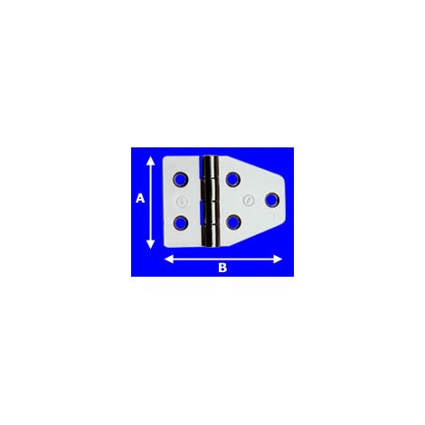Cerniera per arredamenti nautici Inox 40x55mm. AL852IN4055 Aldeg