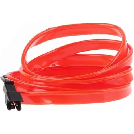 Bande LED intérieure voiture 3m flexible USB lumière néon ambiance rouge universelle unique (1/5)