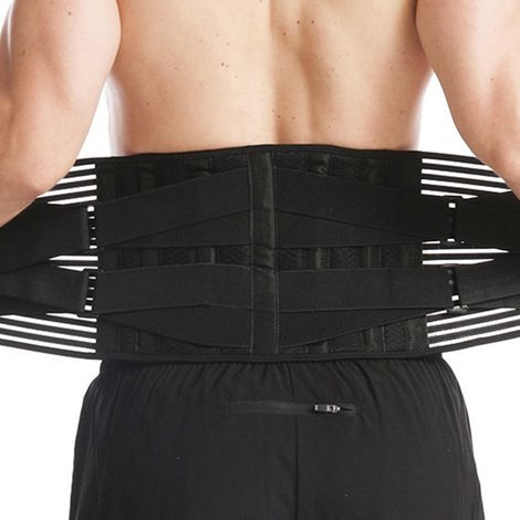 Ceinture Lombaire - Maille Aérée - Soutien Lombo-Sacré Réglable - Pour Travail et Activités Quotidiennes - 1 Pièce (1/5)