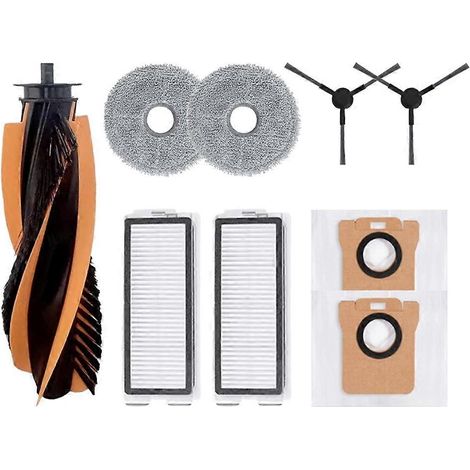 Zubehör für den JONR P20 PRO / T5 Pro Saugroboter - Enthält eine Hauptbürste, Seitenbürsten, HEPA-Filter und Reinigungstücher. (1/5)