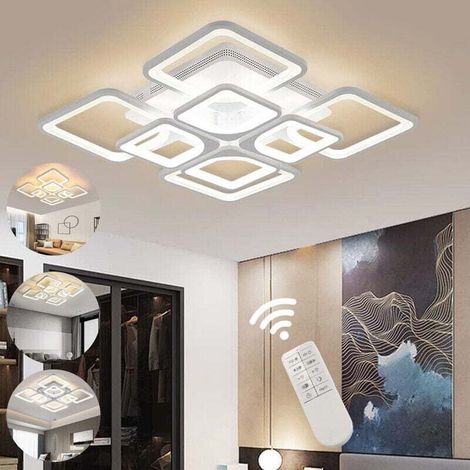 100W dimmbare LED-Deckenleuchte, 8000 lm, dimmbar 3000-6000K, ideal für Wohnzimmer, Büro oder Esszimmer. (1/4)