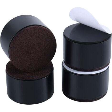 4pcs Furniture Risers de lit Pieds de Meubles pour Canapé Rehausseur de Meubles en Acier de 40x52mm, Rehausseur Pieds de Lit e Table Robustes, 1,5" Rehausseurs de Lit pour Meubles Hauteur 3,8cm (1/5)