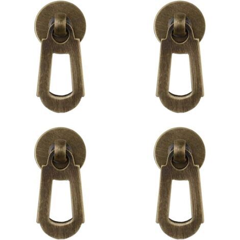 QORVA-Lot de 4 petites poignées de tiroir, de fenêtre, de boîte à bijoux, de porte d'armoire, de style chinois (1/5)