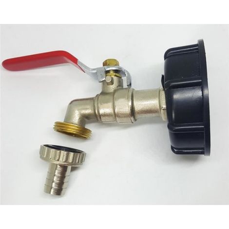 Adaptateur De Robinet - Laiton Chromé - Filetage S60x6 - Sortie 15 Mm - Pour Réservoir IBC - 1/2 Pouce (1/3)