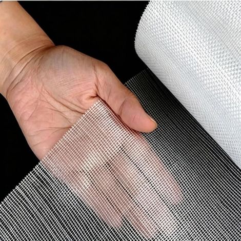 Tissu de Verre Rouleau haute Résistance Tissu Fibre de Verre Résistant à la chaleur et à l’eau Pour laminage réparation bateau, carrosserie auto, bricolage compatible résine(Size:25cm50m,Color:12x12) (1/5)