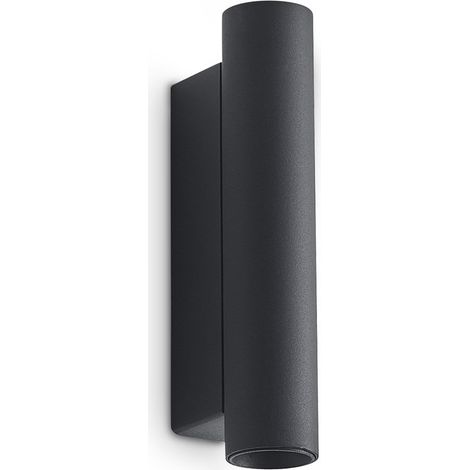Ideal Lux Applique moderna Look 2 luci LED integrato nero vetro metallo