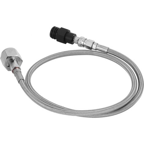 1 m langer CGA320-Niederdruckschlauch mit schwarzem TR21-4-CO2-Flaschen-Nachfülladapter für Soda-Zubehör (1/5)