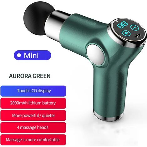 Filiyano-Mini pistolet de massage vibrant rechargeable avec pistolet de massage, appareil d'exercice portable pour la relaxation musculaire, mini