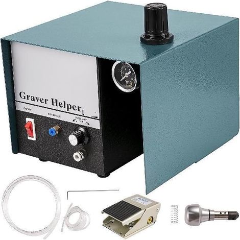 Graveur pneumatique à extrémité Unique 1400 TR/Min Bijoux pneumatique Impact graveur Machine de Gravure for la Sculpture mosaïque Bricolage Artisanat