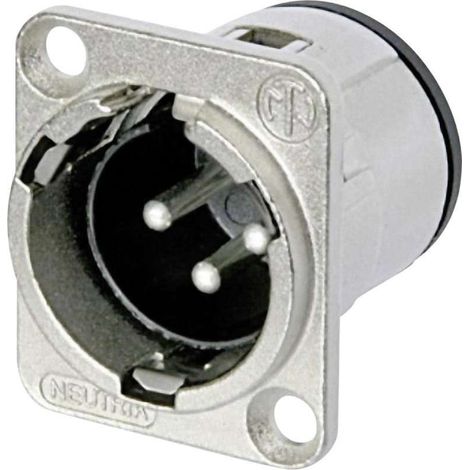 Neutrik NC3MD-V Connettore XLR Spina a pannello contatti diritti Numero Poli (num): 3 Argento 1 pz.
