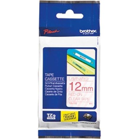 Schriftbandkassette P-touch TZe-132 12 mm x 8 m (B x L) transparent rot (1/5)