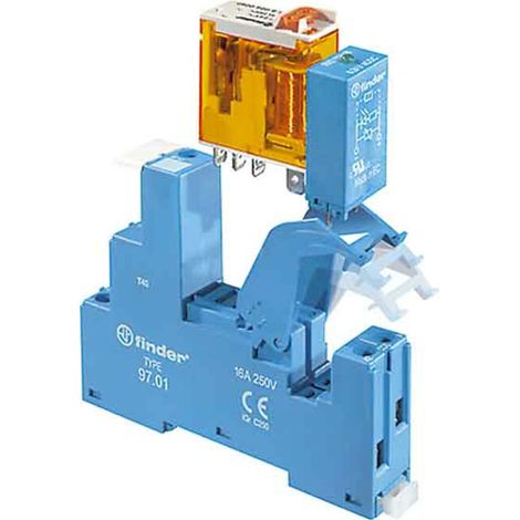Finder Schraubfassung blau 97.01