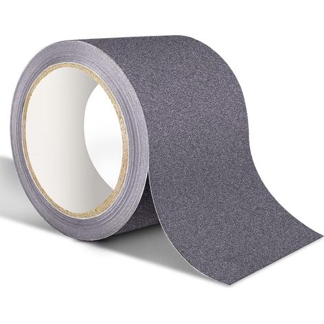 Ruban de sécurité antidérapant 2,5 cm x 20 m Ruban antidérapant haute traction bandes antidérapantes pour Escaliers extérieurs intérieurs, antidérapant Escaliers Noir