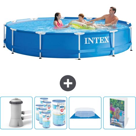 Frame Pool Rund - 366x76 cm - 5-teilig  SCB119 (1/4)