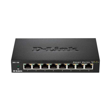 Switch D-Link DGS-108 8 Puertos/ RJ-45 10/100/1000
