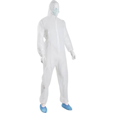 Söhngen 1005179 SET de protection jetable avec combinaison Taille du vêtement: XXL blanc