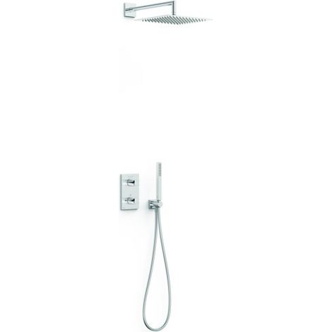 Kit robinet thermostatique encastré 2 voies pour douche Therm-box Chrome - TRES 21135004