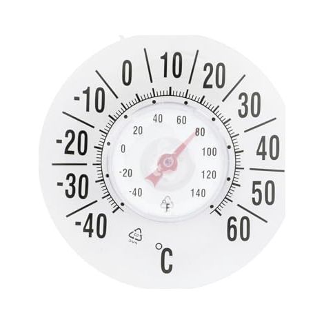 Thermomètre extérieur à ventouse - Thermomètre météo sans fil pour fenêtre, cuisine, jardin, garage, serre (1/5)