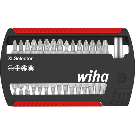 Wiha Set di inserti XLSelector Standard 25 mm Assortiti, 31 pz., 1/4" C6,3 (29417)