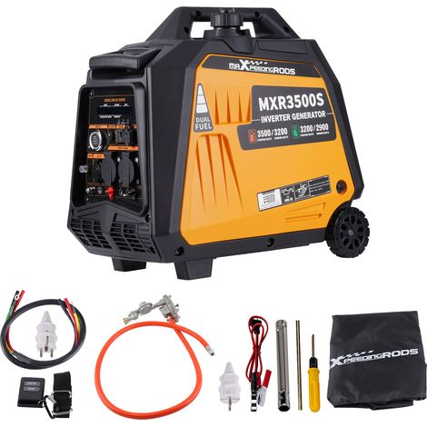 gruppi elettrogeni inverter 3500W Benzina GPL Dual Fuel generatore di corrente Inverter Power con contatore digitale MaXpeedingrods (1/5)