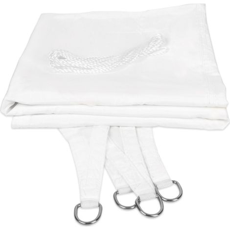 Voile d'ombrage Hydrofuge Blanc 3 x 5 m (1/5)