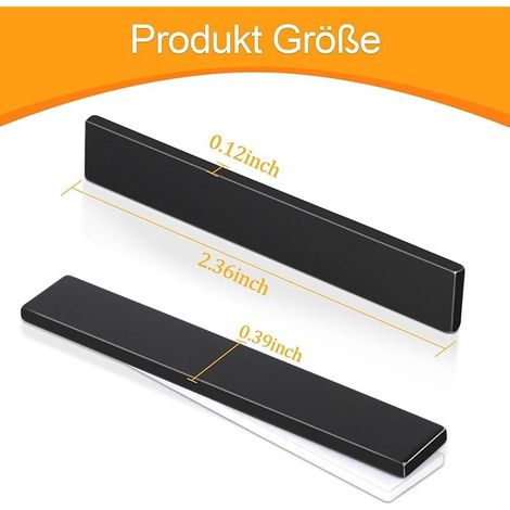 12 pièces Aimants en Néodyme Extra Puissants Grands, 60x10x3mm Aimants Rectangulaires Noirs avec Adhésif Double Face, Aimants Puissants pour Tableau Magnétique, Réfrigérateur, Aimants à Terres Rares (1/5)