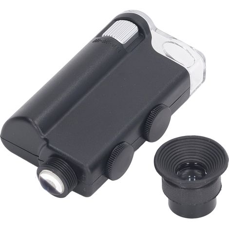 Microscope portable à zoom optique 200x à 240x, mini microscope de poche avec lumière UV pour l'évaluation des bijoux en jade (1/5)