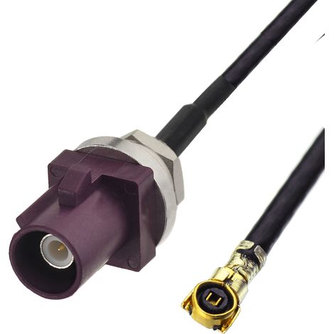 Cavo di prolunga Fakra con spina codice D / presa MHF4 da 30 cm