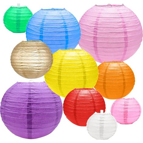 Lanterne Chinoise Boule Papier Decoration Lampe 20 Pièces Abat Jour Papier Lampion Chinois Suspension Lanternes Boules Chinoises a Suspendre pour Décoration Mariage Maison Anniversaire Fête (1/5)