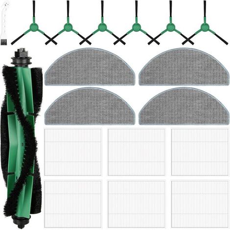 [MAI UTILIZZATO]Set di accessori da 18 pezzi per aspirapolvere iRobot Roomba Combo Essential Y0110, Y0140, Y01420, Q0120, Q011 e Q052: 1 spazzola a rullo, 6 filtri HEPA, 4 panni per il lavaggio, 6 spa (1/4)