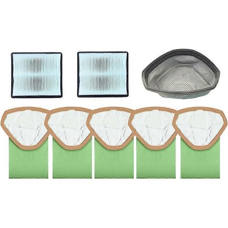 Lot de 8 filtres, barrières anti-poussière et sacs à poussière pour aspirateur dorsal ProTeam Super Coach Pro 6 / ProVac FS 6 / GoFit 6 (1/5)