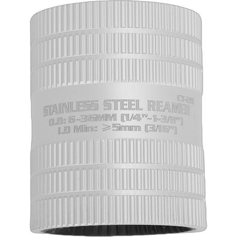 Internal/external reamer for tubes - For diameters 1/4" to 1-3/8", aluminum, copper, stainless steel, galvanized steel (1/5)