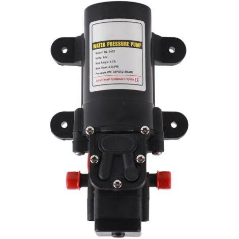 DEESSE SHOP-Pompe à Eau à Diaphragme, Pompe à Diaphragme à Pressostat à Grand Débit à Rotation Sèche Auto-amorçante pour l'agriculture (RL 2402 24V). (1/5)