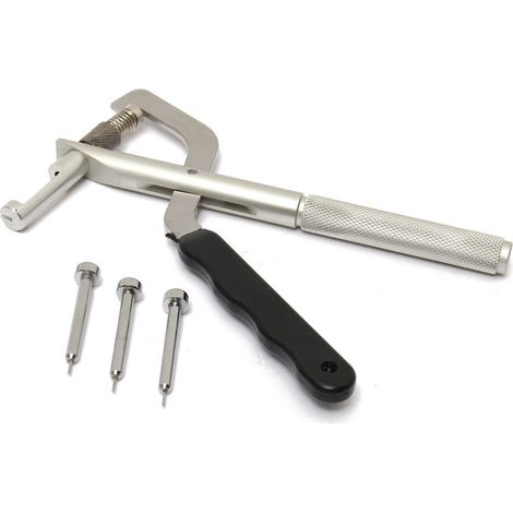 Tools for watch repair: manual hand puller, hand removal tool, white tweezers for removing the strap hands (as pictured).--DTEKGAZ