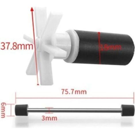 Turbine pour Pompe à Eau pour Lay Z Spa- Kit de réparation de Pompe à Eau pour Lay Z Spa - Kit de Joint Inclus - 2 Tailles en Option, 2M (1/3)