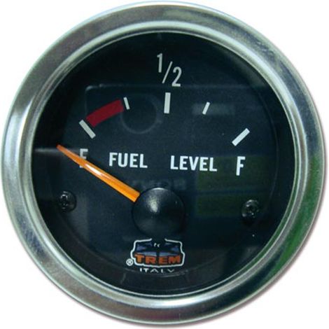 Indicatore carburante colore nero ghiera inox aisi 316 per barca