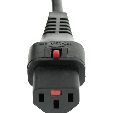 Kash Connettore isolato Presa IEC C13 - Spina schuko angolata Nero 2.00 m 1 pz. (1/3)