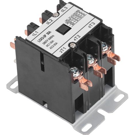 Contacteur LCK3 triphasé 30 A pour climatiseur, boîtier en polypropylène résistant à la chaleur, contacts en alliage d'argent, 380 V (1/5)