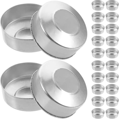 Lot de 500 moules vides en aluminium pour bougies chauffe-plat, décorations de Noël (1/5)