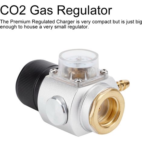 Mini régulateur CO2 T21 4 avec manomètre et câble de chargeur pour soda, 0-90 PSI (compatible Europe) (1/5)