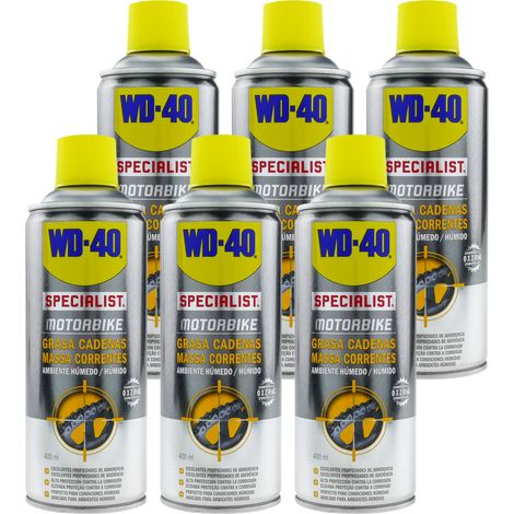 WD-40 Specialist Motorbike Pack 6 uds - Grasa de Cadenas Ambiente Húmedo - Spray 400ml (1/5)
