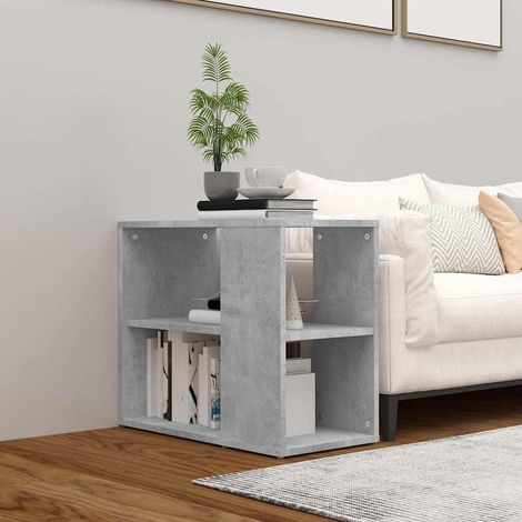 Armario auxiliar madera contrachapada gris hormigón 60x30x50 cm (1/4)