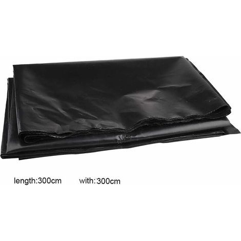 Choyclit – Liner pour bassin 3 x 3 m – Caoutchouc PEHD noir – Surface lisse et durable pour étangs et jardins aquatiques – Installation facile - NOIR 3 X (1/5)