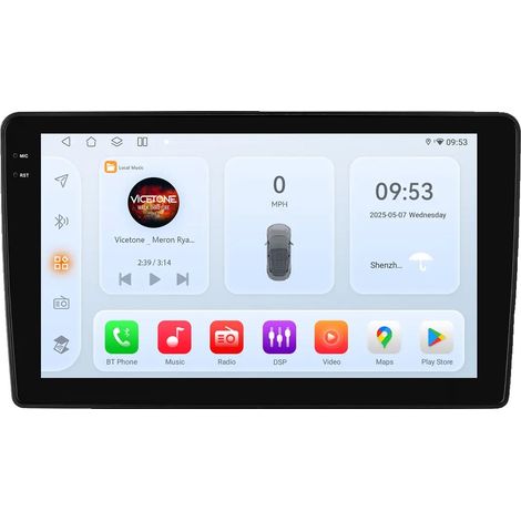 Système audio de voiture, interface à écran tactile, intégration smartphone, compatible avec Skoda Octavia Golf 5 6 Touran Passat B6 Polo Jetta, QS4 4G 32G (1/2)