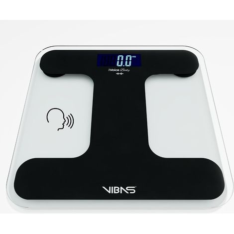 iVoice Balance de Salle de Bain Vocale, pour les Aveugles et les Personnes Agées, Voix Claire, avec Aides Sonores pour l'Orientation, Répétition du Poids, Volume Réglable, Piles Incluses (1/5)