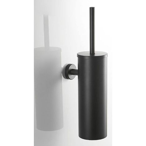 Brosse WC inox – Anti-goutte et antibactérienne – Support mural ou au sol – Nettoyage en profondeur – Salle de bain moderne (1/5)